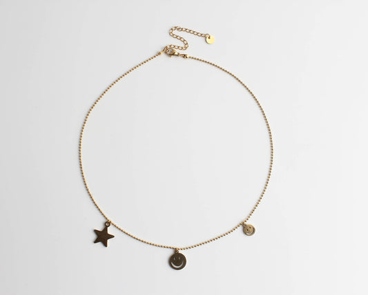 Smile Like A Star - Collana - Acciaio inossidabile