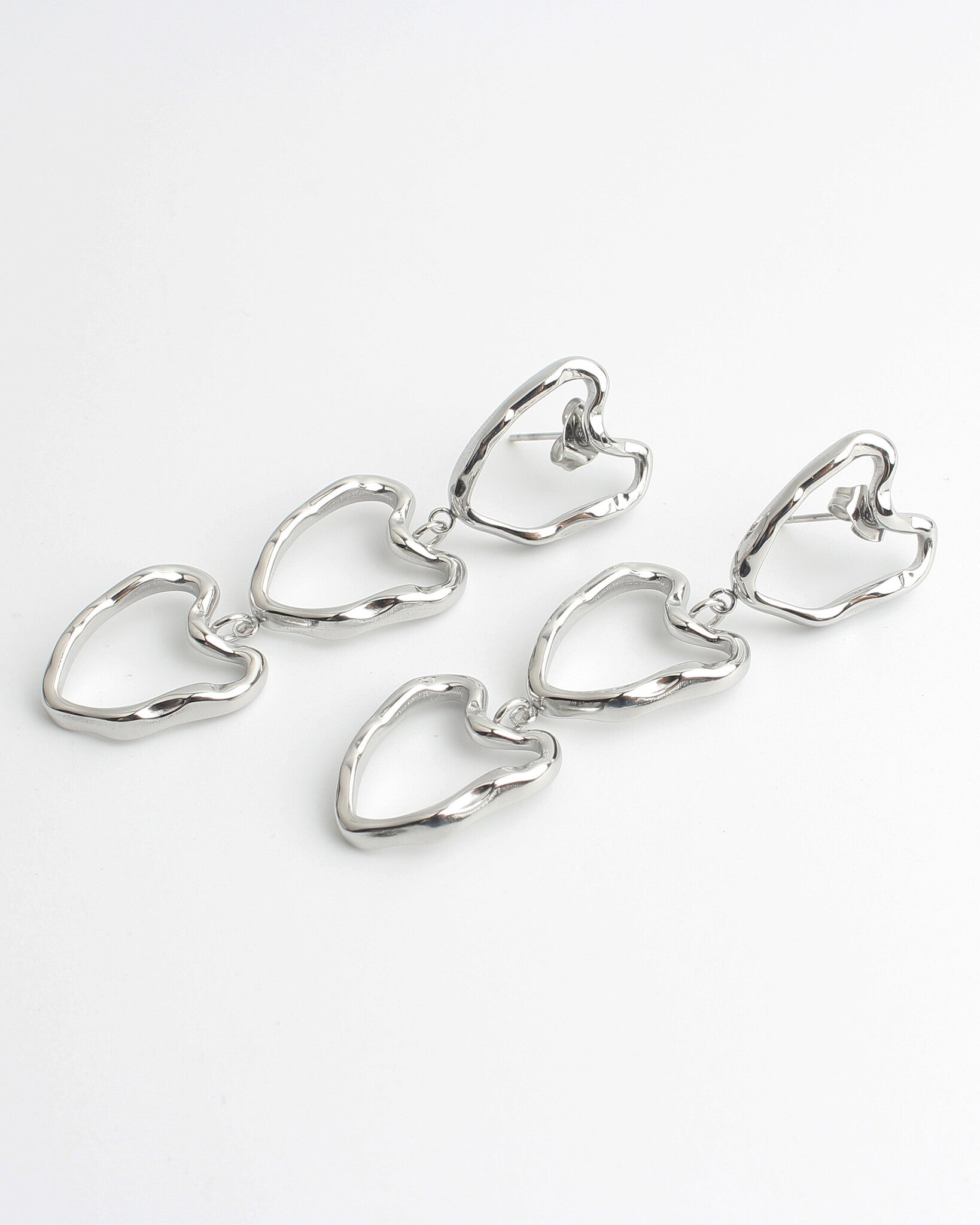 Chic Hearts - Orecchini - Acciaio inossidabile