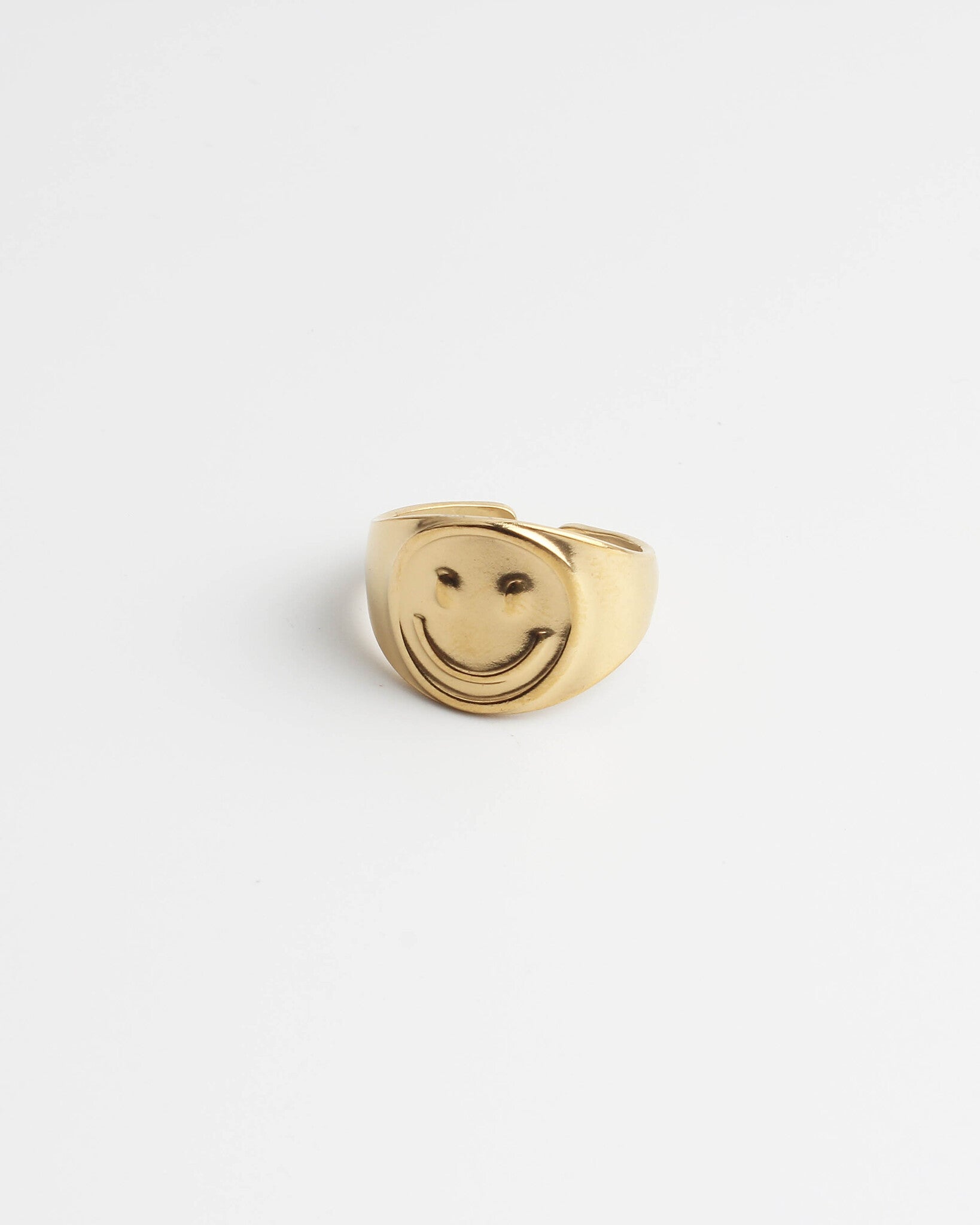 Smiley - Anello - Acciaio inossidabile - Regolabile