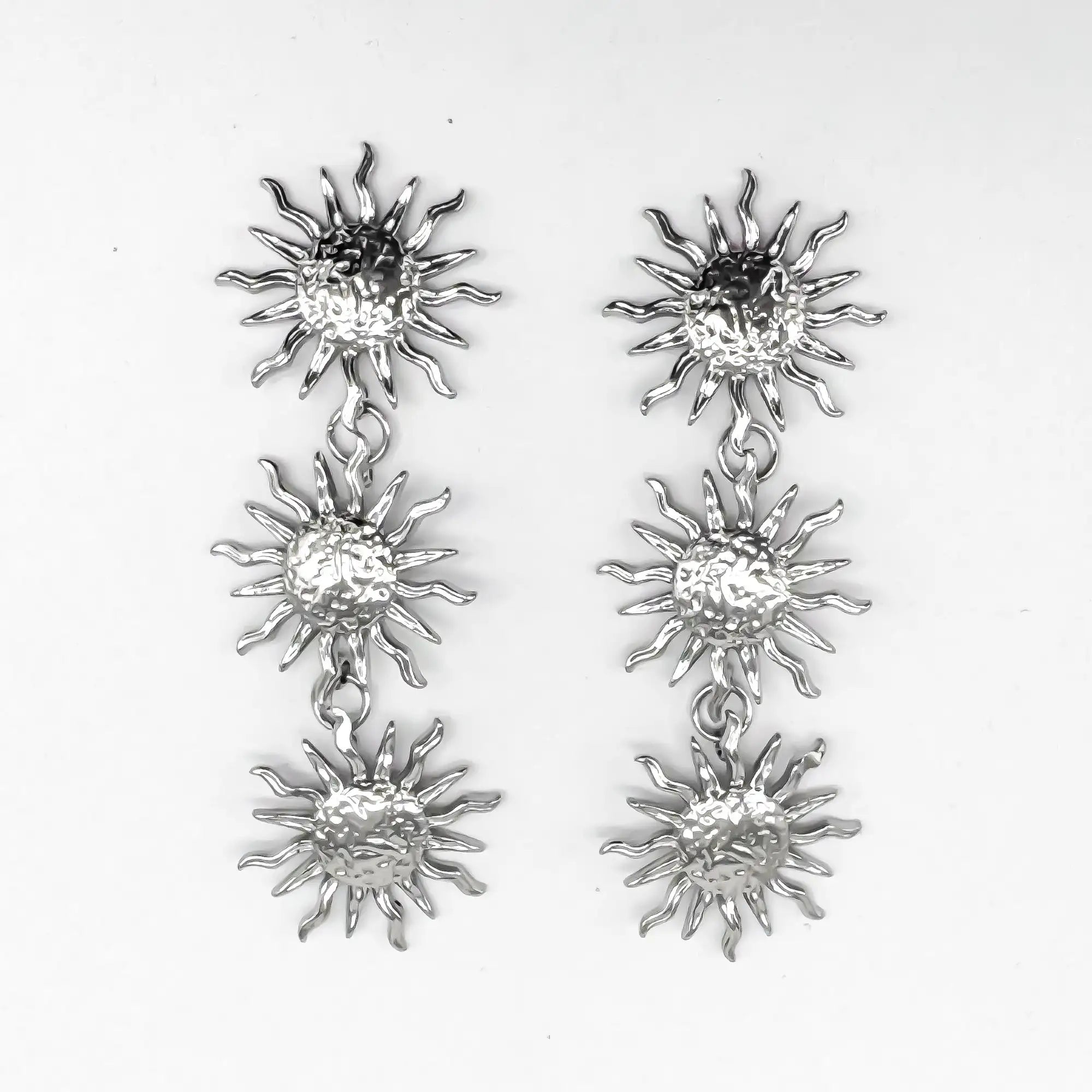 Sunflower Madness - Earrings - Stainless Steel