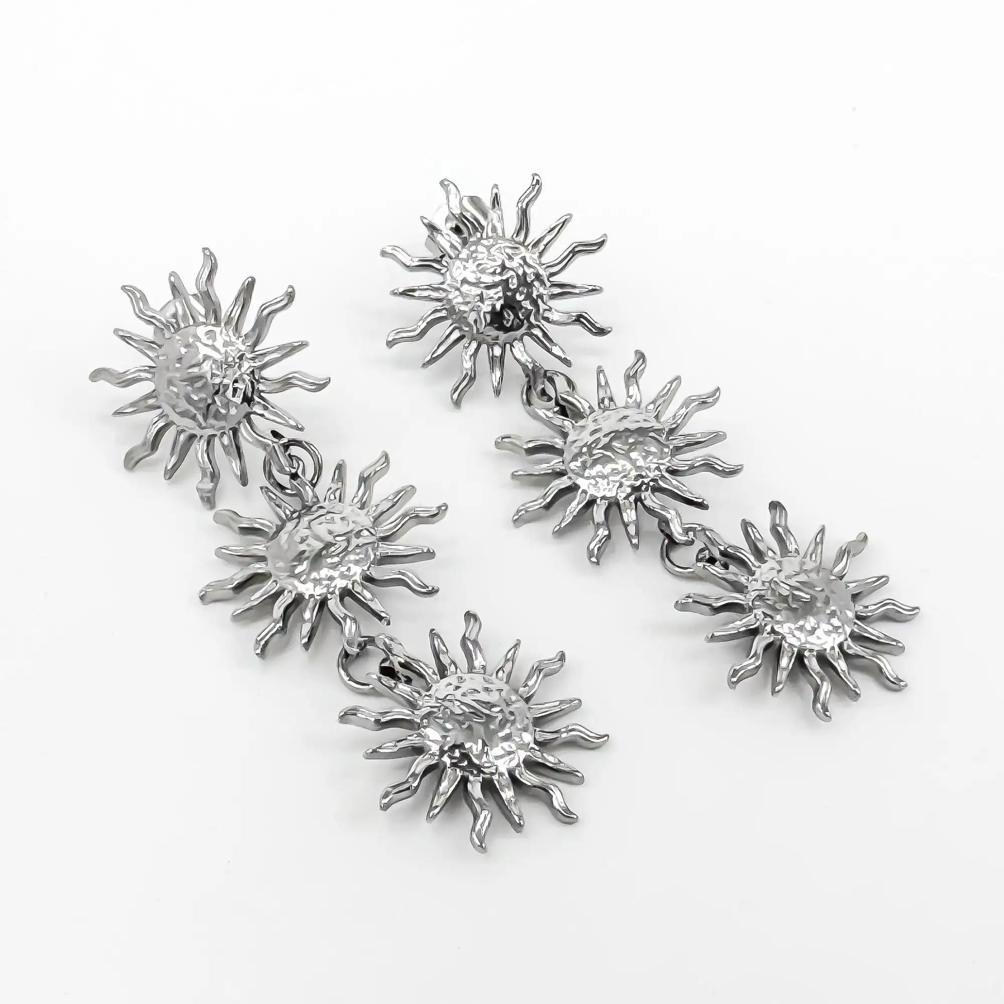 Sunflower Madness - Earrings - Stainless Steel