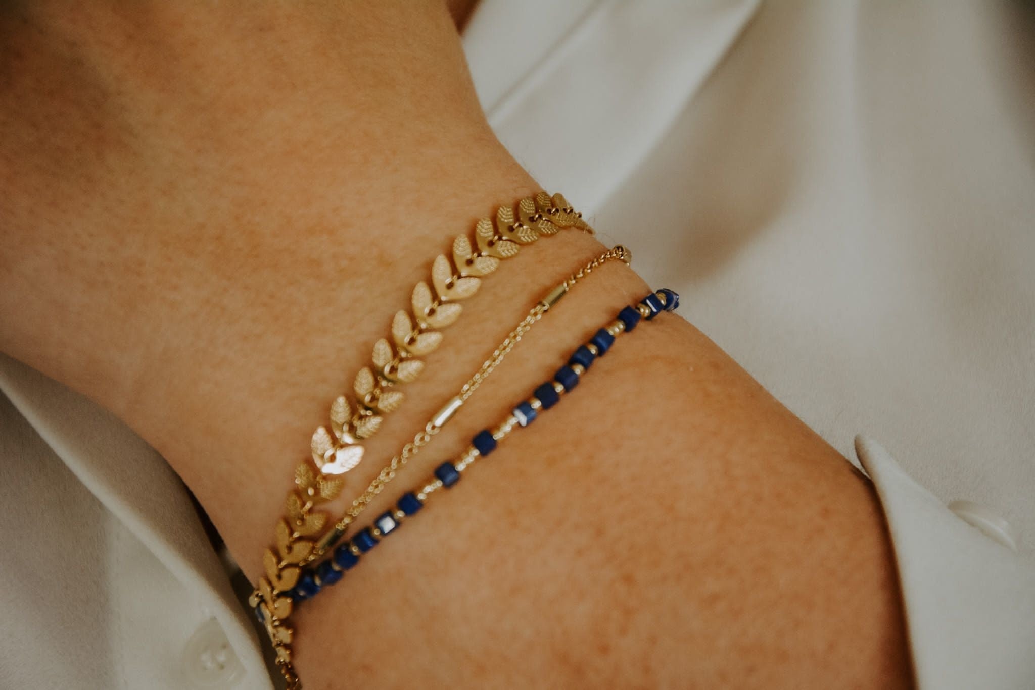 Leafs - Bracciale - Acciaio inossidabile