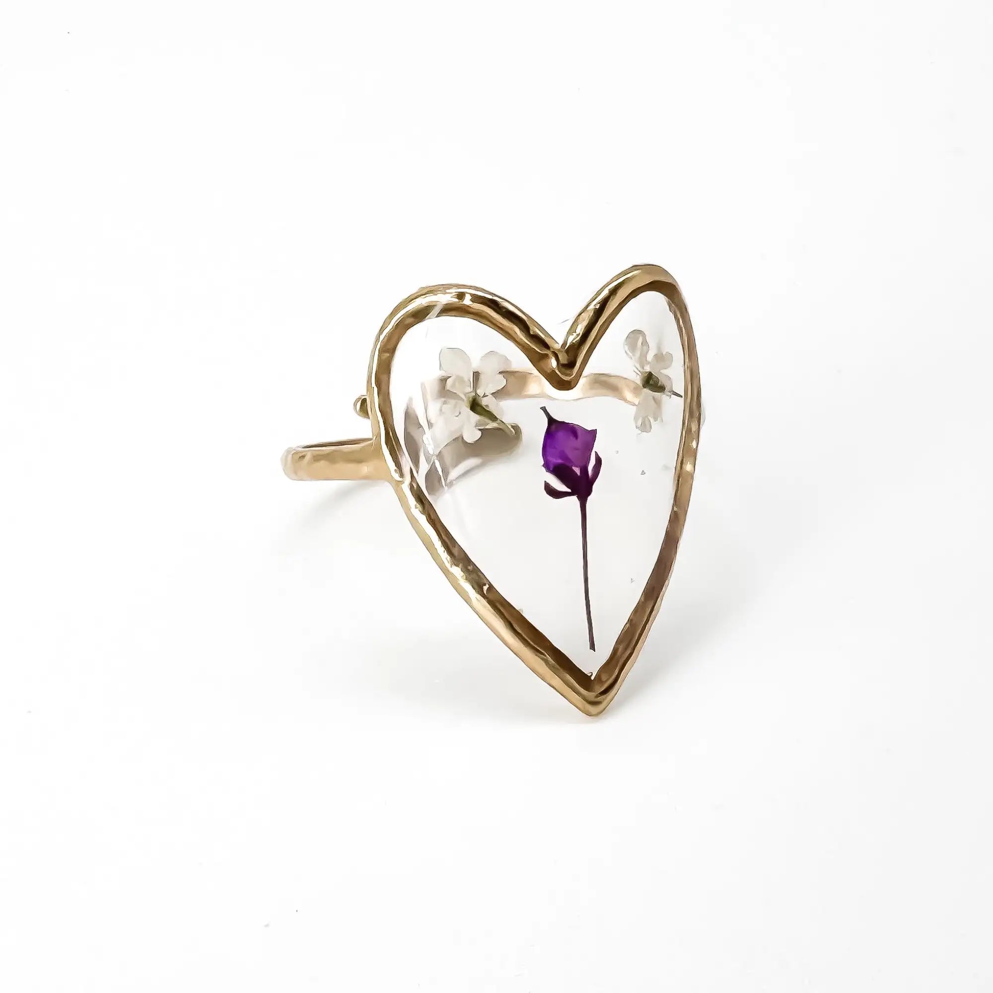 Fiore e amore - Anello - Acciaio inossidabile