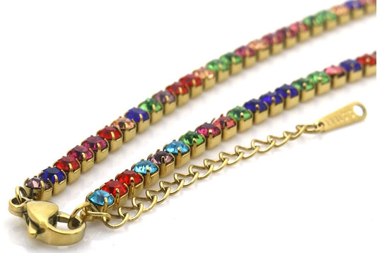 Rainbow glitter - Bracelet - Stainless Steel